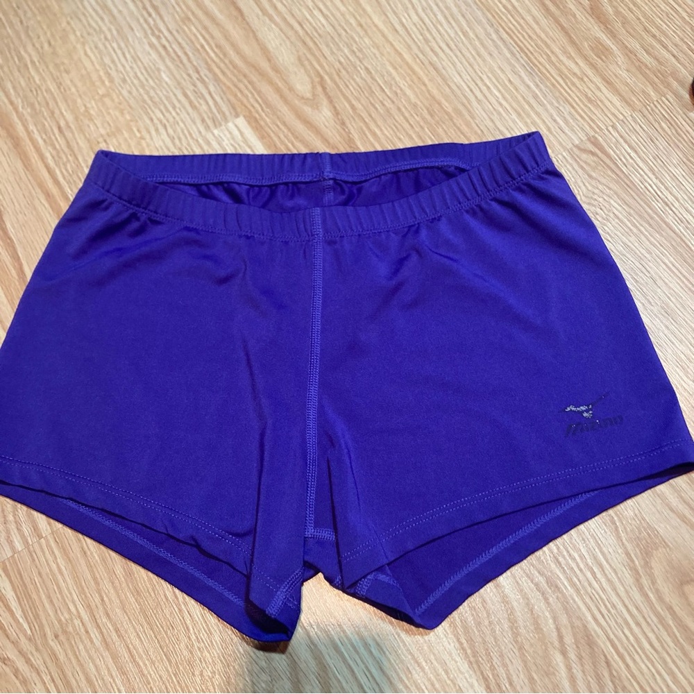 Mizuno purple spandex‎ shorts large
